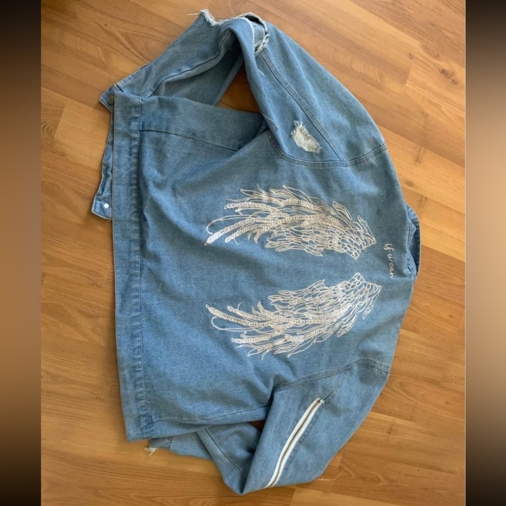 Denim Angel Wing Jacket